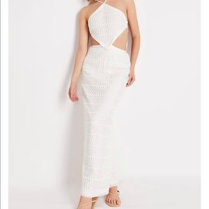 Patbo never worn crochet halter neck dress.